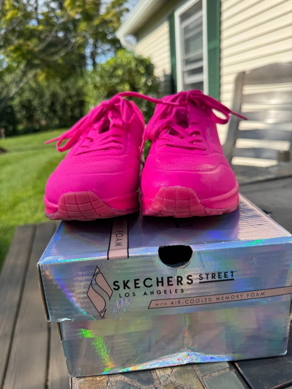Skechers Uno Night Shades Hot Pink Sneakers Women’s 8